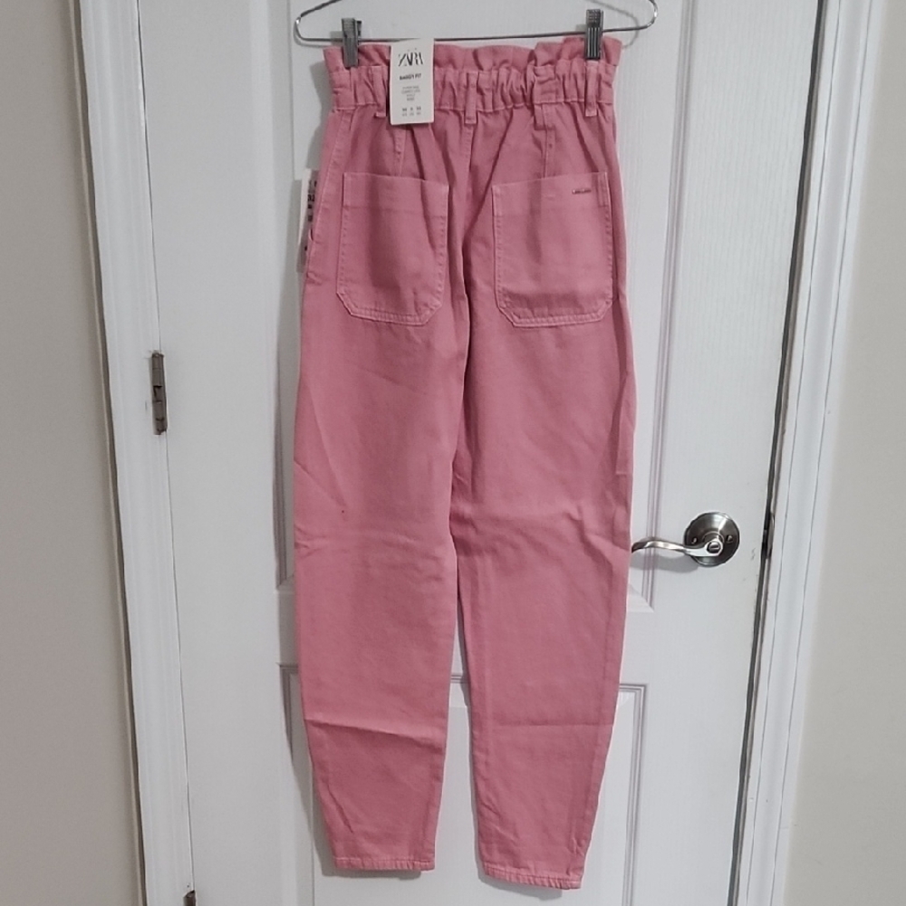 Zara Pink Baggy Fit Pants - Picture 6 of 6